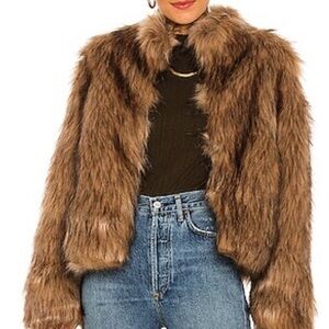 Unreal Fur Luxurious Tan Teddy Jacket